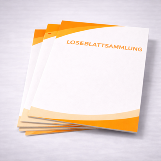 Loseblattsammlung aus dem Evodruck Onlineshop