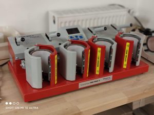 Evodruck Werbung - Tassenpresse zum Bedrucken von Tassen Bechern Thermoflaschen