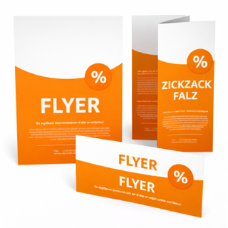 Sponsor Flyer aus dem Evodruck Onlineshop