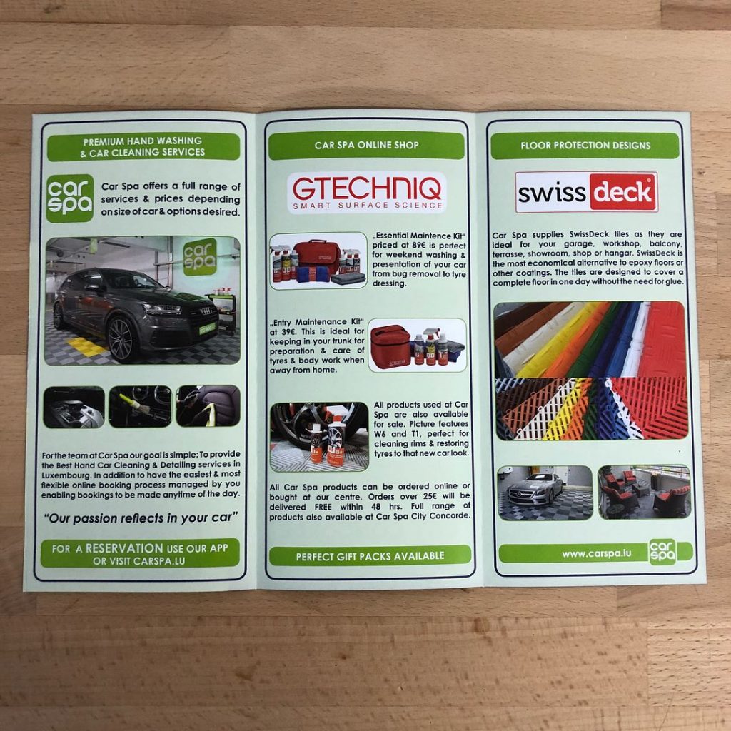 FaltFlyer drucken lassen Made4you Werbung Luxemburg Wasserbillig Trier Konz