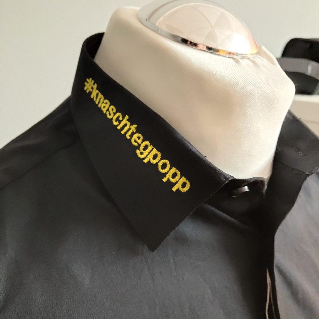 Bestickte Hemden und Mützen Made4you Werbung Luxemburg Wasserbillig Trier Konz