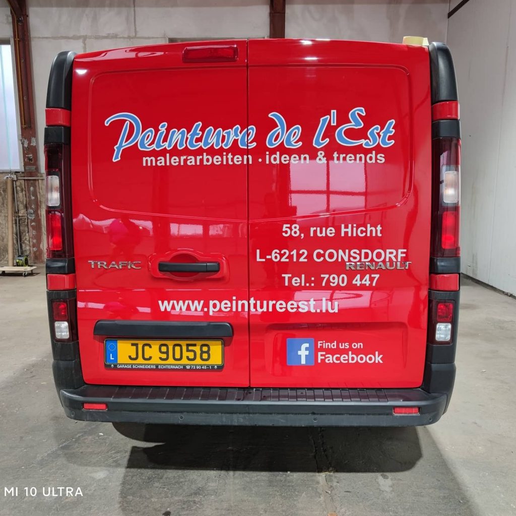Fahrzeugbeschriftung Autobeschriftung Made4you Werbung Luxemburg Wasserbillig Trier Konz