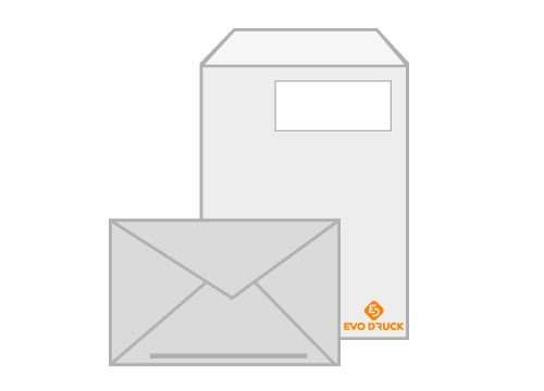Création d’enveloppes Evodruck – studio graphique à Konz, près de Trèves et du Luxembourg, à prix abordable